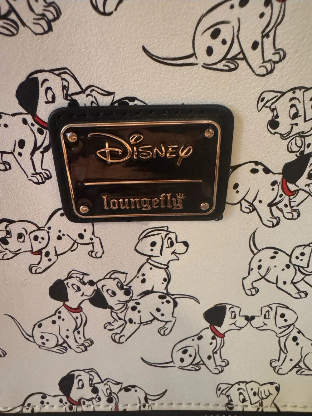 Disney Loungefly White & Black 101 Dalmatians Backpack with Coin Pouch